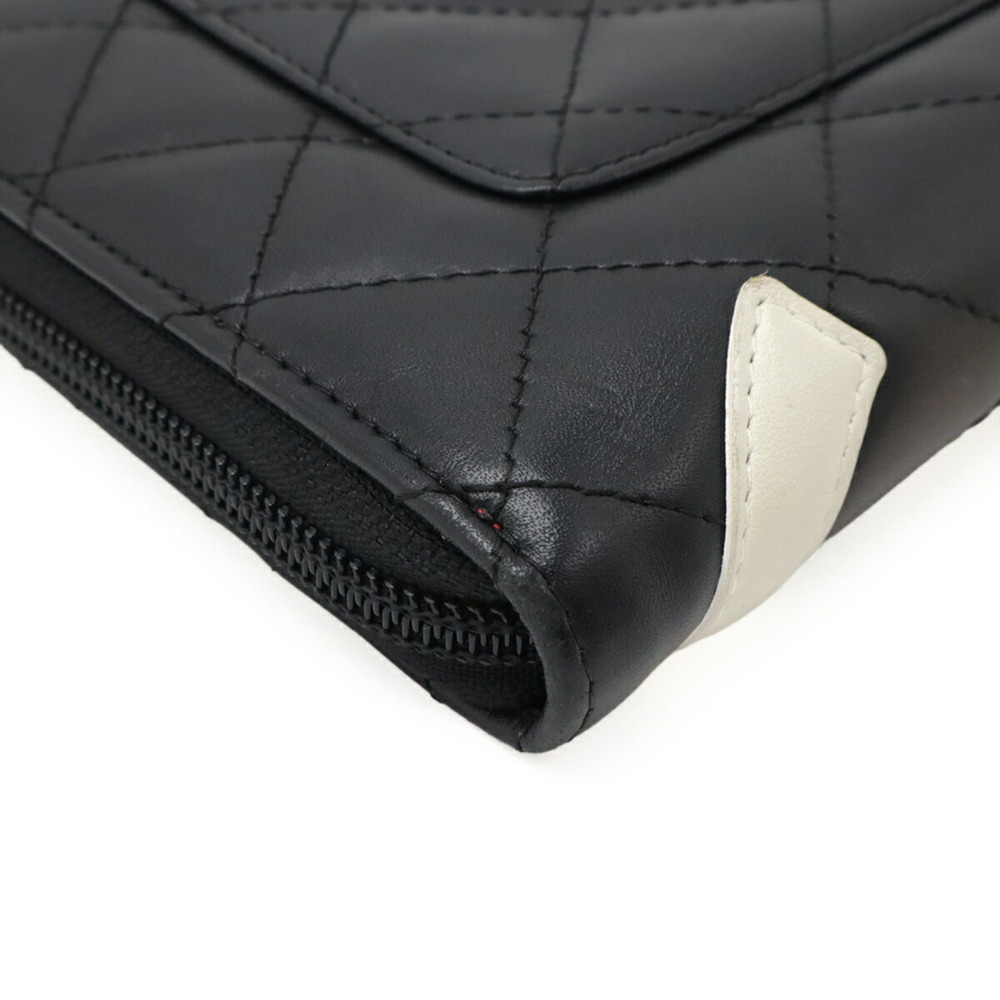 CHANEL Black Leather Logo Wallet - Picture 4 of 10
